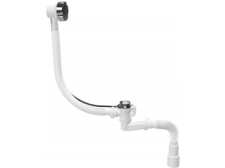 Сифон для ванны выпуск 73 мм гибкая труба 1 1/2" - 40/50 мм AV ENGINEERING 