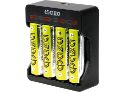 Комплект зарядное устройство для Ni-Mh аккумуляторов АА/ААА ФАZA + аккумулятор АА 2700 мАч 4 шт 