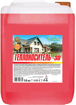 Теплоноситель ECOTHERM (-30С) 10 кг