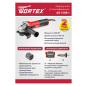 Шлифмашина угловая (болгарка) WORTEX AG 1208-1 (AG1208100019) - Фото 12