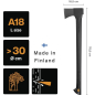 Топор универсальный 1,6 кг FISKARS Solid A18 (1052045) - Фото 11