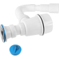 Сифон для кухни выпуск D70 гибкая труба 1 1/2"- 40/50 мм AV ENGINEERING (AVE129760) - Фото 4
