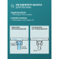 Трап с вертикальным отводом D 50 с сухим затвором решетка нержавеющая сталь 100х100 мм AV ENGINEERING (AVE5010102) - Фото 2