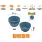 Форма для выпечки силиконовая кекс 6,5 см PERFECTO LINEA Bluestone 6 штук (20-100651) - Фото 2