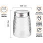 Банка стеклянная для сыпучих продуктов PERFECTO LINEA Azhur 1,25 л (34-125001) - Фото 2