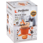 Стакан стеклянный для напитков с трубочкой, капхолдером и ремешком PERFECTO LINEA Smoke Grey 450 мл (31-450101) - Фото 8