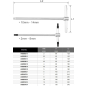 Ключ шестигранный 10х145x300 мм TOPTUL T-Type (AGDB1030) - Фото 5