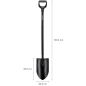 Лопата штыковая FISKARS Ergonomic Pro XL (1066707) - Фото 7