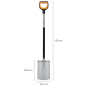 Лопата штыковая FISKARS Xact (1066730) - Фото 5