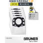 Мешок для пылесоса BRUNER для Karcher WD 4,5,6, MV 4,5,6, SE 5,6,5.100,6.100 5 штук (MPVC-30001) - Фото 2