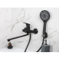 Смеситель для ванны AV ENGINEERING Win black (AVWIN7-BL165-122) - Фото 16