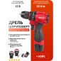 Дрель-шуруповерт аккумуляторная WORTEX LX BD 1220 DLi (1333699)
