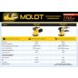 Шлифмашина эксцентриковая (орбитальная) MOLOT MRS 1245 E (1335577) - Фото 24