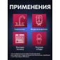 Гибкая подводка для воды SUS иголка М10 короткая - гайка 1/2" ECONOCE 60 см (EC023060) - Фото 4