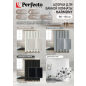 Штора для ванной комнаты 180х180 с кольцами PERFECTO LINEA Harmony блики (36-118017) - Фото 5