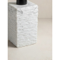 Дозатор для жидкого мыла PERFECTO LINEA StoneWave белый (35-130811) - Фото 3