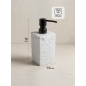 Дозатор для жидкого мыла PERFECTO LINEA StoneWave белый (35-130811) - Фото 6