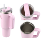 Термокружка c трубочкой PERFECTO LINEA Styley delicate rose 1,18 л (27-120011) - Фото 4