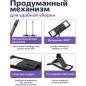 Швабра для пола PERFECTO LINEA с насадкой из микрофибры черная (43-435141) - Фото 3