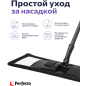 Швабра для пола PERFECTO LINEA с насадкой из микрофибры черная (43-435141) - Фото 8