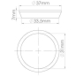 Кольцо уплотнительное конусное 32 мм AV ENGINEERING 5 штук (AVE129757P) - Фото 2
