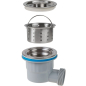Сифон для кухни выпуск 3 1/2" гибкая труба 1 1/2" - 32/40/50 мм AV Engineering (AVE129784) - Фото 14
