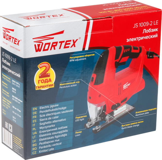Электролобзик WORTEX JS 1009-2 LE (JS10092LE0021) - Фото 8