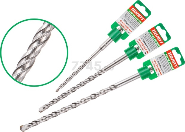 Бур (сверло) SDS-plus 5х100х160 мм ВОЛАТ S4 (82105-160)