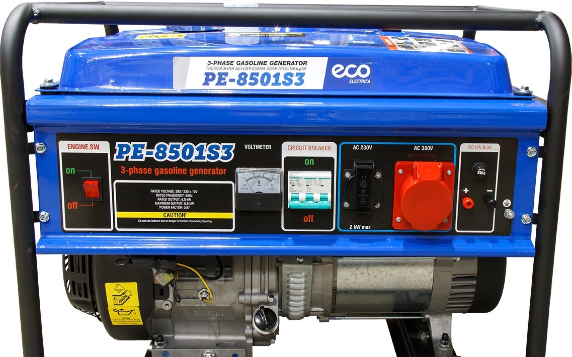 Генератор бензиновый ECO PE-8501S3 - Фото 10