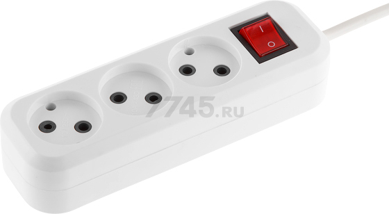 Удлинитель 3 м 3 розетки 2,2 кВт ЮПИТЕР Пересвет (У10А-430-3м)