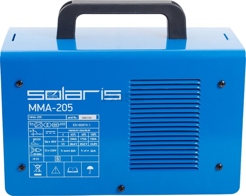 Инвертор сварочный SOLARIS MMA-205 (MMA-205) - Фото 4