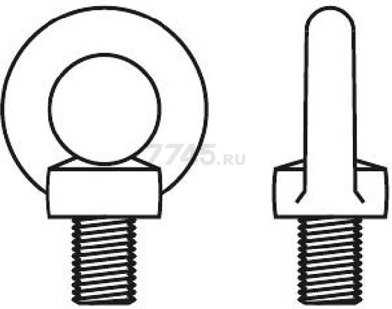 Рым-болт М10 DIN 580 STARFIX (SMP-45775-1) - Фото 3