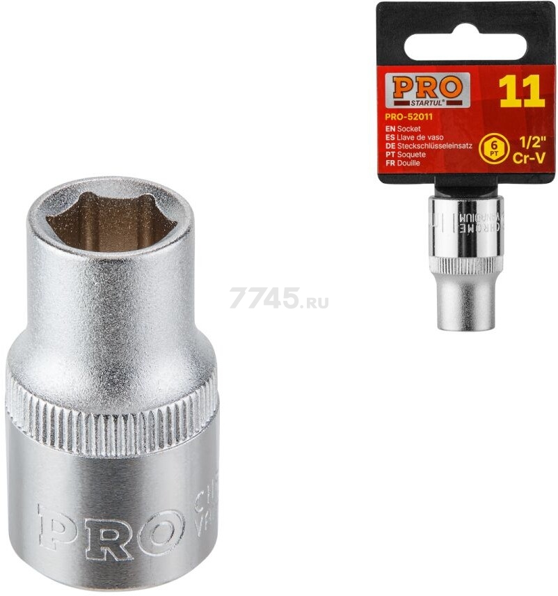 Головка 1/2" 12 мм 6 граней PRO STARTUL (PRO-52012)