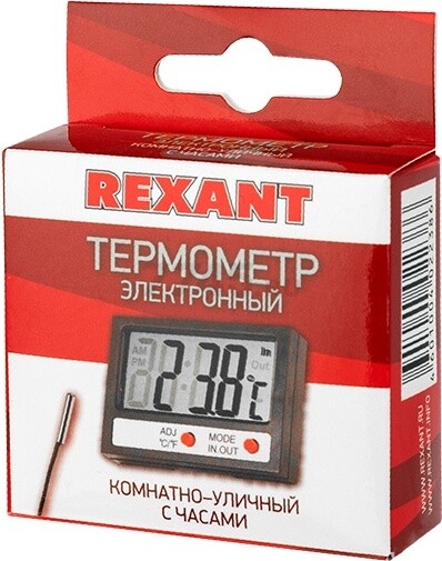 Термометр электронный комнатно-уличный REXANT (70-0505) - Фото 8