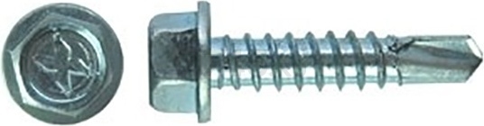 Саморез для фасадных систем 4,8х19 мм цинк DIN 7504-K STARFIX 150 штук (SMP2-72604-150)