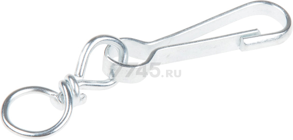 Карабин с вертлюгом тип А 80 мм STARFIX 50 штук (SM-66925-50)