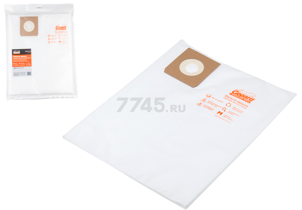 Мешок для пылесоса улучшенный GEPARD для Wortex VC 2014 WS / Bosch Advanced VAC 20 (GP90112-121)