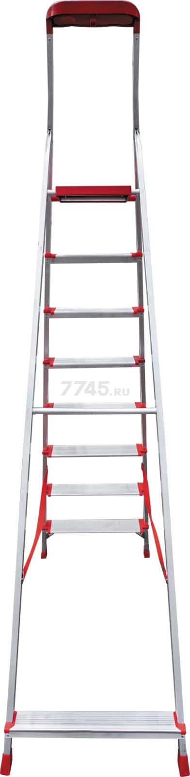 Лестница-стремянка алюминиевая односторонняя 173 см НОВАЯ ВЫСОТА NV3118 (3118108) - Фото 5