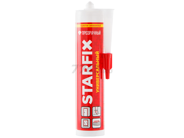 Герметик силиконовый STARFIX Universal Silicone бесцветный 300 мл (SM-77769) - Фото 7