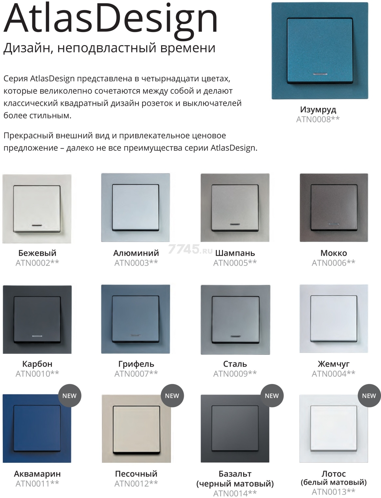 Розетка компьютерная RJ-45 SYSTEME (SCHNEIDER) ELECTRIC AtlasDesign грифель (ATN000783) - Фото 9