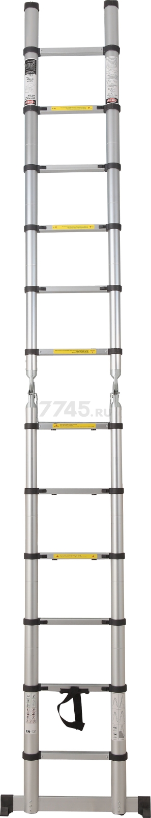 Лестница алюминиевая телескопическая 440 см STARTUL (ST9733-044) - Фото 8