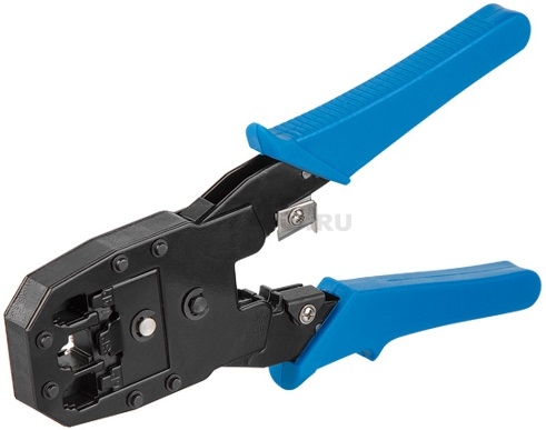 Кримпер (пресс-клещи) для обжима RJ-9/RJ-11/RJ-12/RJ-45 ЮПИТЕР (JP9201)