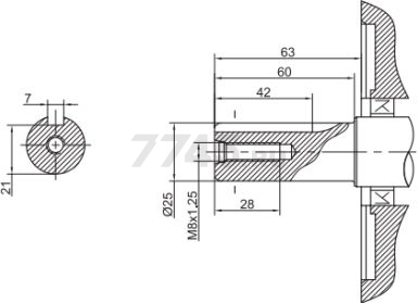 Двигатель бензиновый ASILAK SL-177F-D25 - Фото 5