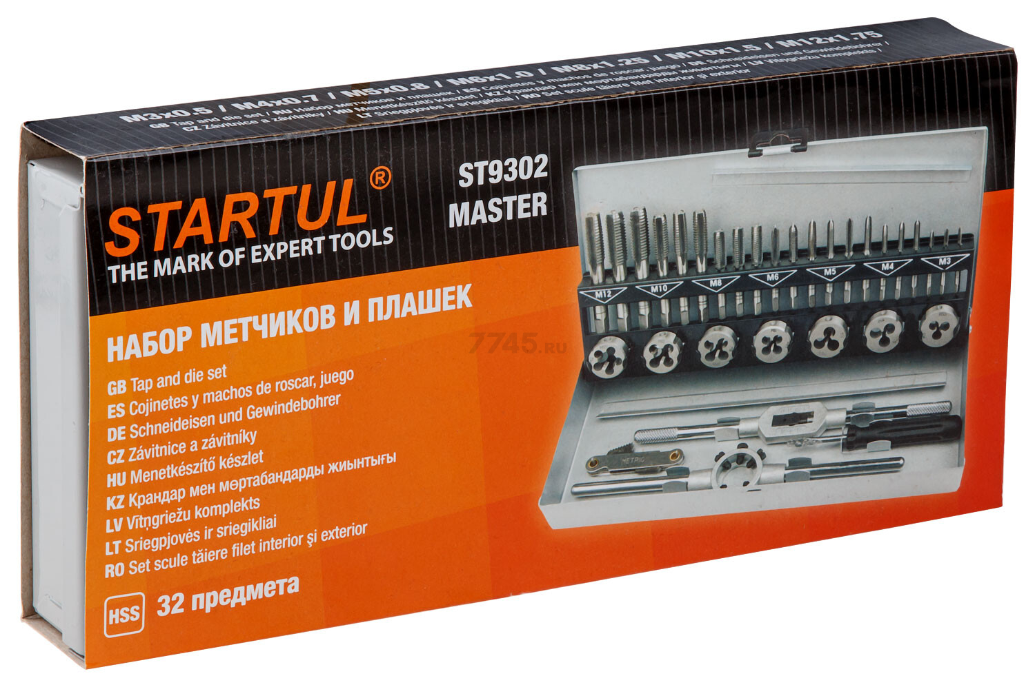Набор метчиков и плашек STARTUL Master 32 предмета (ST9302) - Фото 12