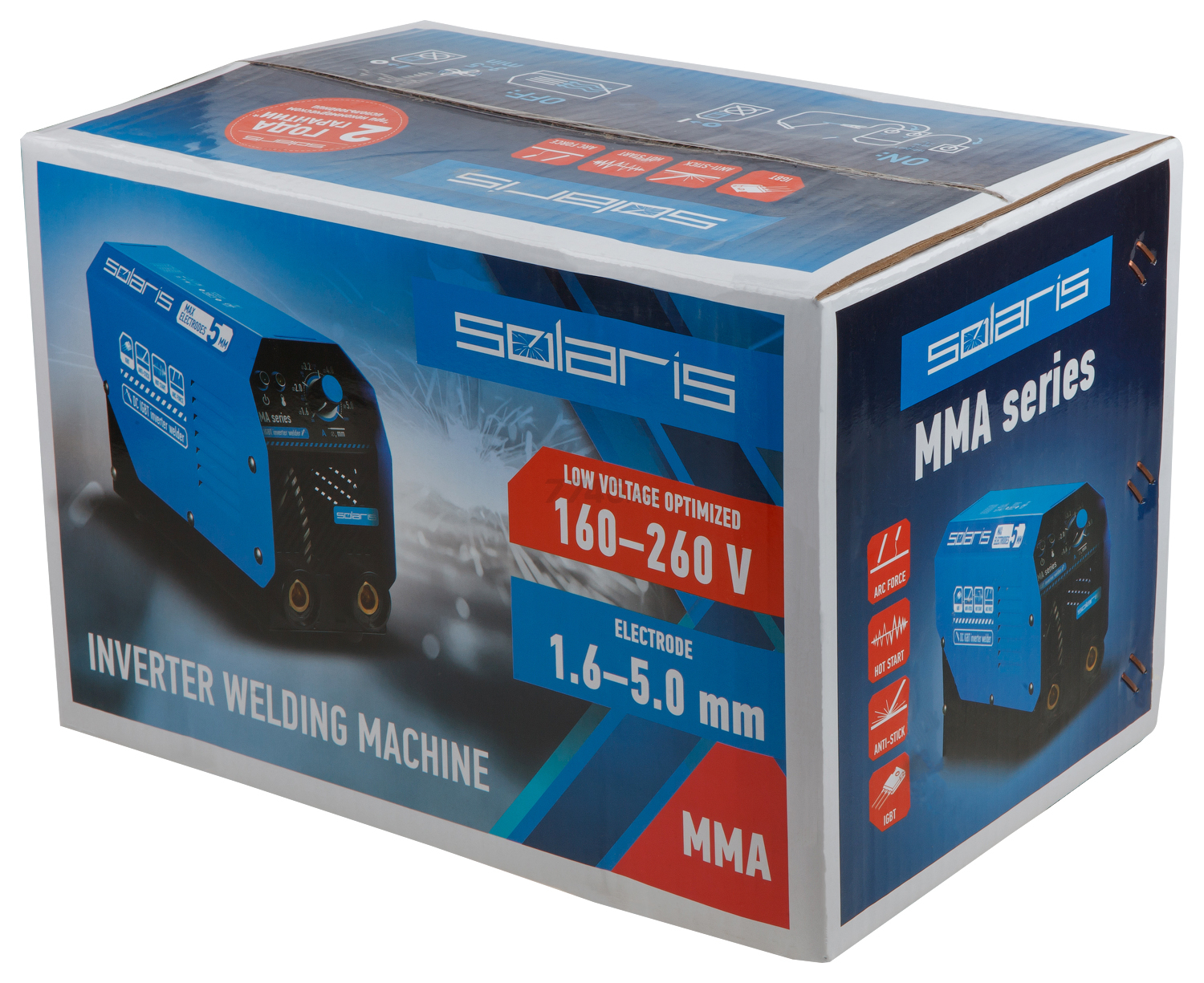 Инвертор сварочный SOLARIS MMA-250D - Фото 10