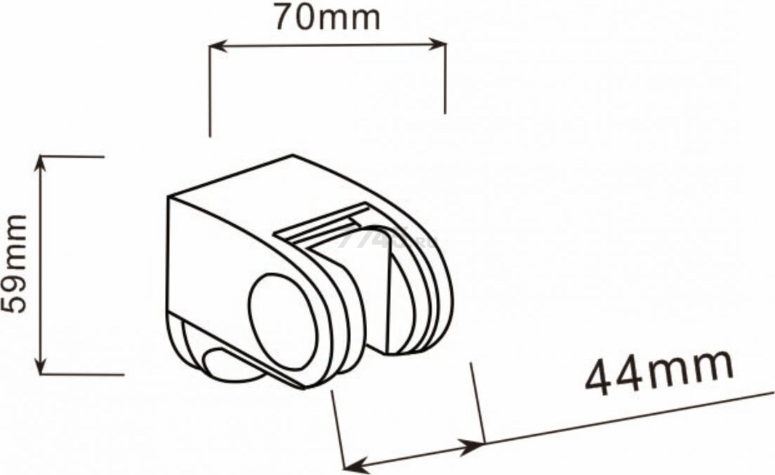 Держатель для душевой лейки A-FIVE A5-010 - Фото 3