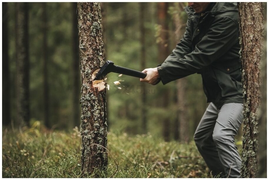 Топор универсальный 1,6 кг FISKARS Solid A18 (1052045) - Фото 12