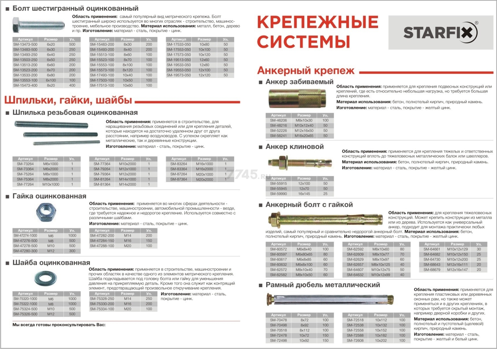 Гайка шестигранная М18 цинк класс прочности 6 DIN 934 STARFIX 5 кг (SMV1-47286-5) - Фото 3