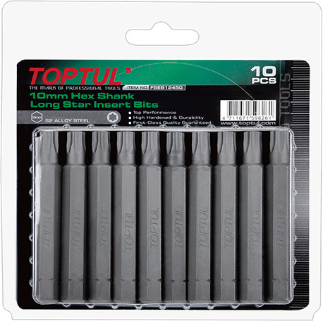 Насадка Torx T50 75 мм 10 штук TOPTUL (FSEB1250G)