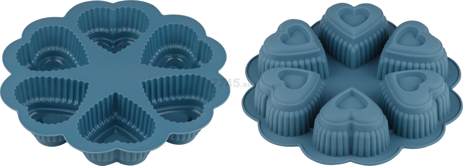 Форма для выпечки силиконовая круглая 25х4,5 см PERFECTO LINEA Bluestone серо-голубой (20-018818)